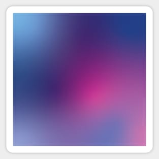 Cool Blue Purple and Pink Gradient Sticker